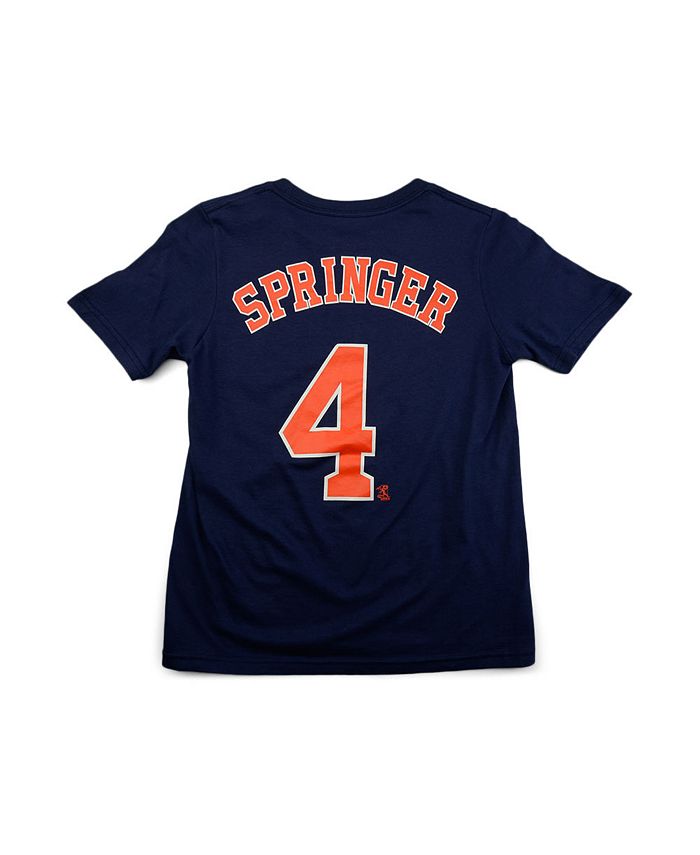 Nike Houston Astros Big Boys and Girls Name and Number Player T-shirt - George  Springer - Macy's