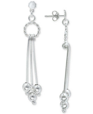 image of Giani Bernini Dangle Drop Earrings in Sterling Silver, Created for Macy-s