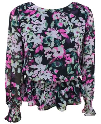 macys floral tops