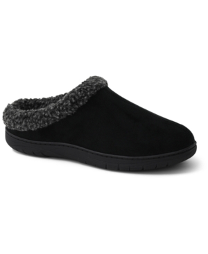 image of Weatherproof Vintage Men-s Faux-Suede Fleece-Lined Clog Slippers