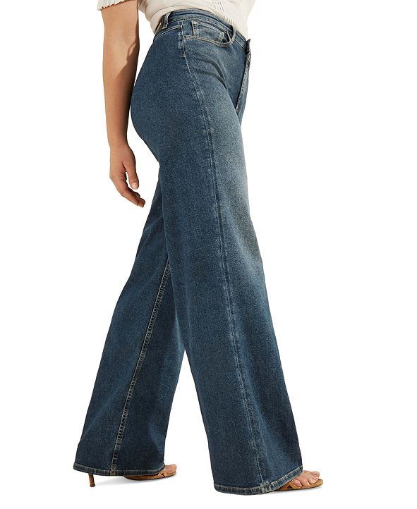 GUESS Wide-Leg Jeans & Reviews - Jeans - Women - Macy's