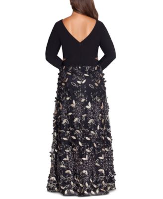 macy xscape plus size dress