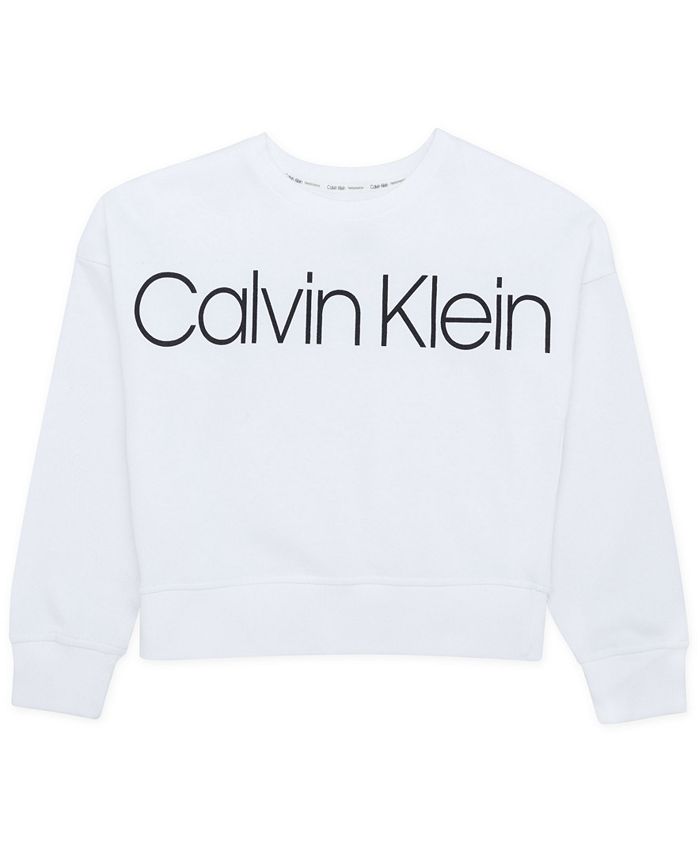 Calvin Klein Ladies French Terry Logo Top 