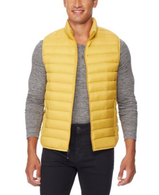 yellow puffer vest mens