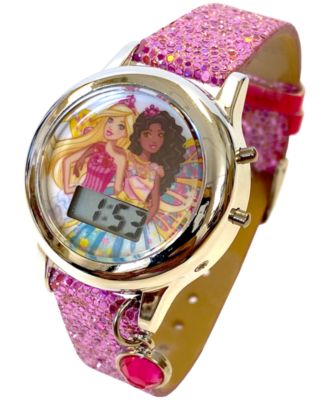 Barbie Bling Watch Amazon.com: Barbie Glitter Analog Watch for Girls with Pink  main image 3