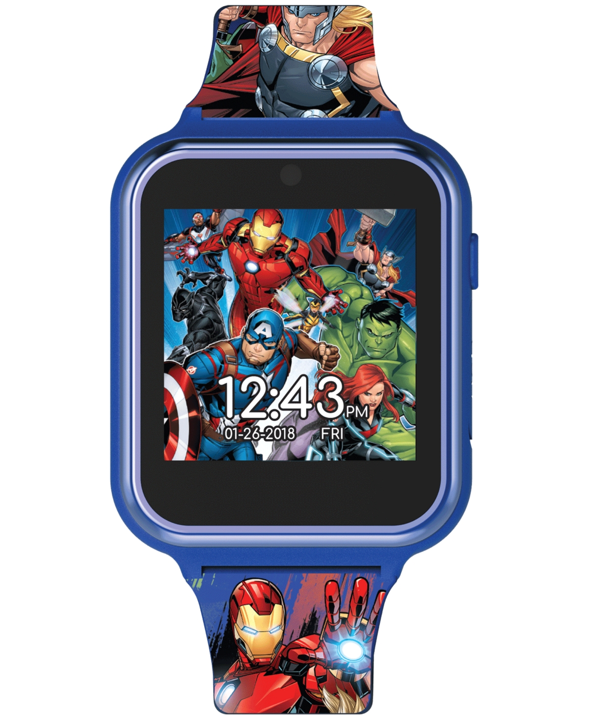 Accutime Kid's Avengers Silicone Strap Touchscreen Smart Watch 46x41mm &  Reviews - All Watches - Jewelry & Watches - Macy's