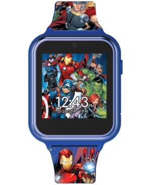 image of Accutime Kid-s Avengers Silicone Strap Touchscreen Smart Watch 46x41mm
