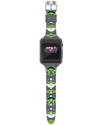 Kid's Star Wars Baby Yoda Gray Silicone Strap Smart Watch 46x41mm