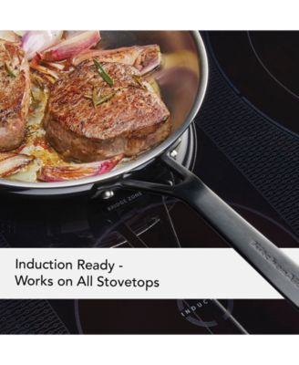 5-Ply Clad Stainless Steel 12.25" Induction Frying Pan