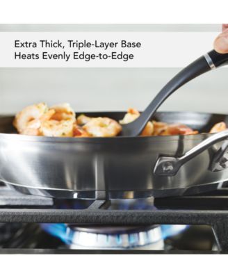 3-Ply Base Stainless Steel 12" Nonstick Induction Frying Pan