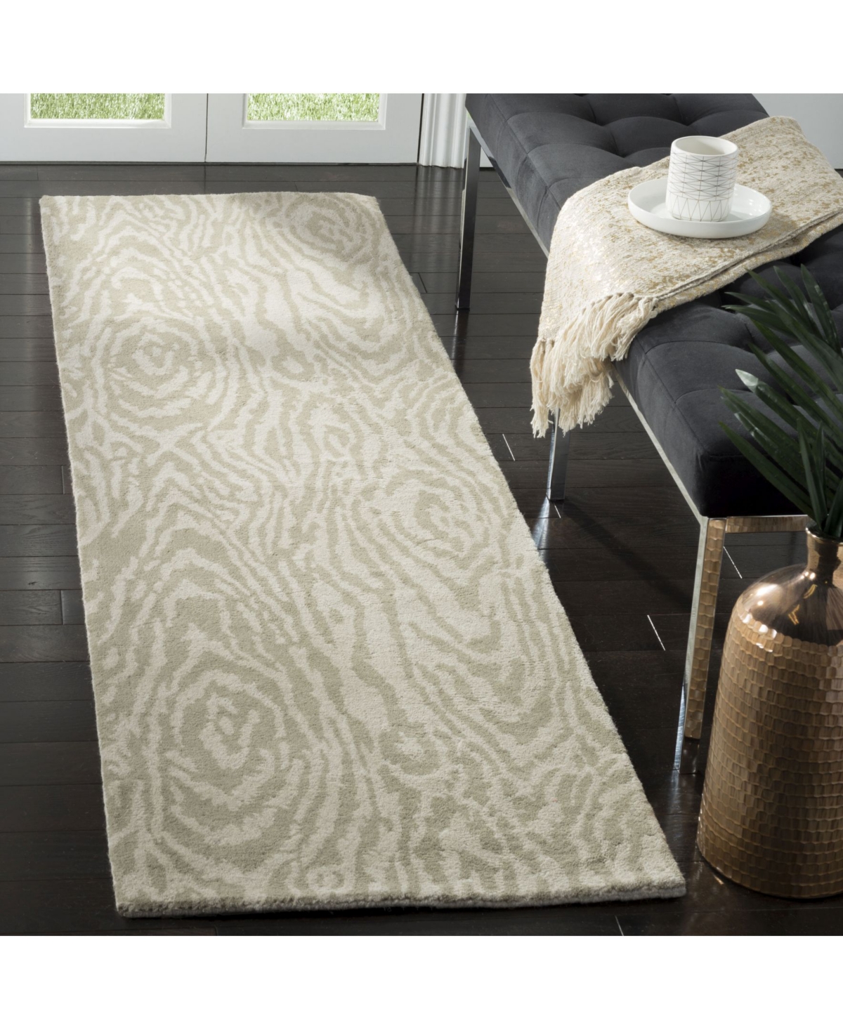 Martha Stewart Collection Layered Faux Bois MSR4534BRug - Beige