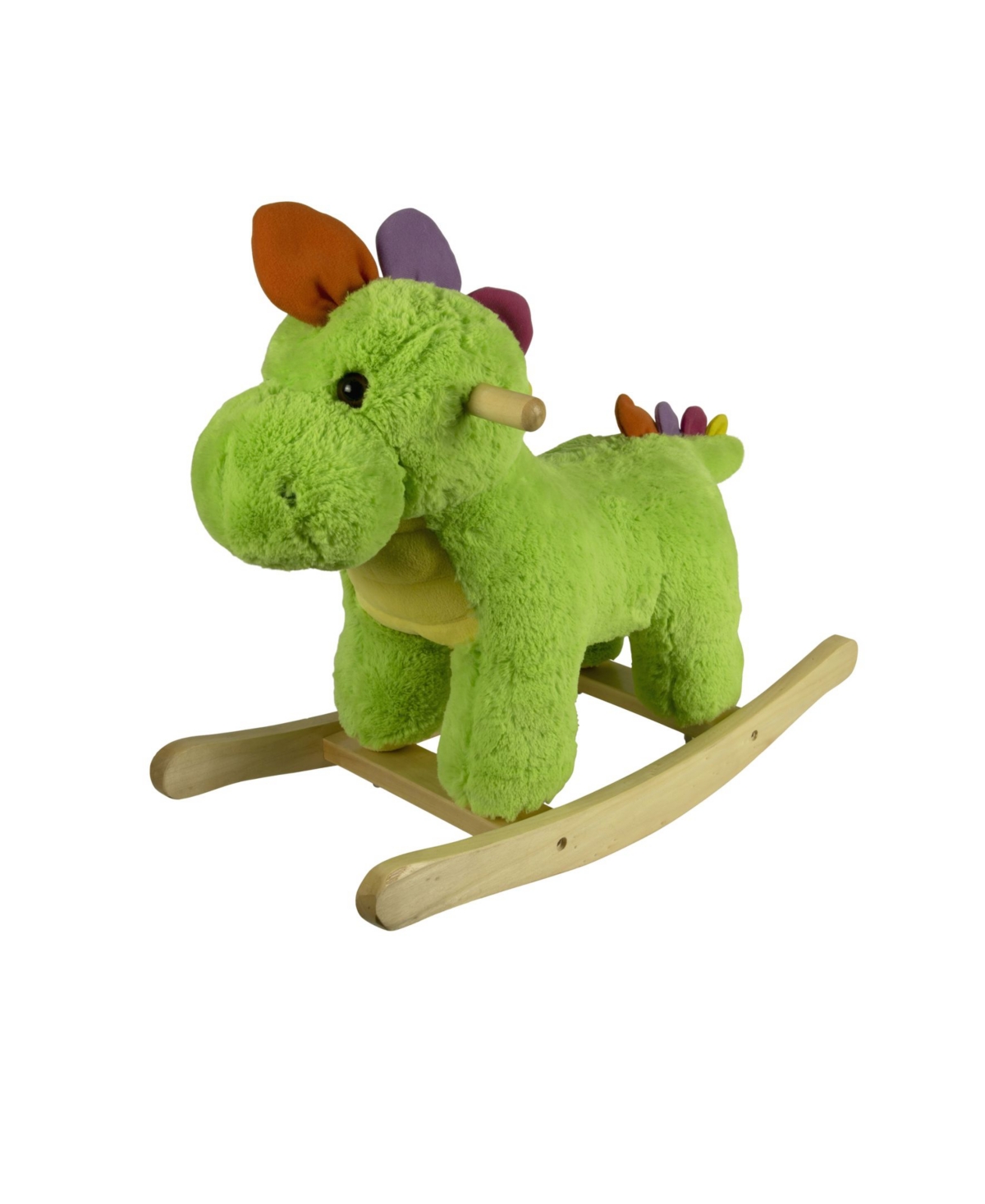Ponyland Babies' 24" Plush Rocking Dinosaur In Green