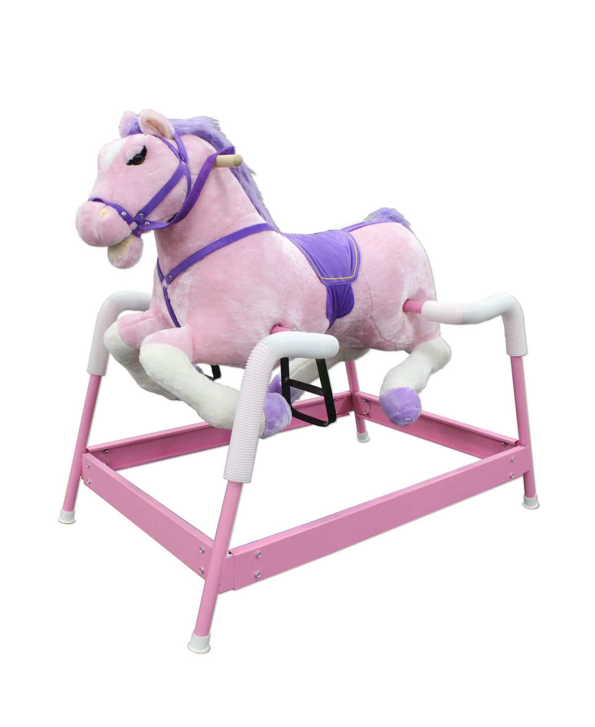 Ponyland Kids' Spring Horse With Sound In Pink