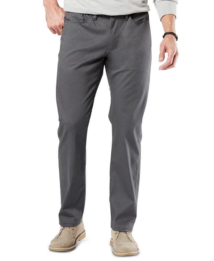 Dockers Men's Jean-Cut Flex Straight Fit Pants, Created for Macy's & Reviews - - Men - Macy's