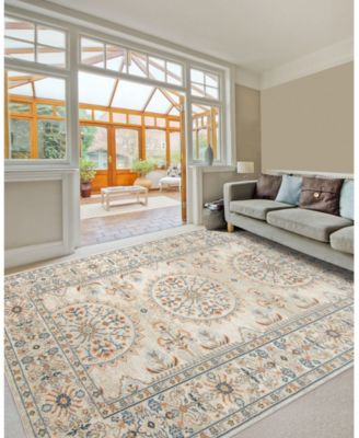 Bohemian BHM-8 Beige 5'1" x 7'6" Outdoor Area Rug