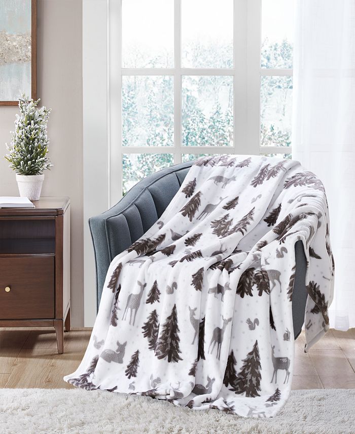 Macys charter hotsell club plush throw
