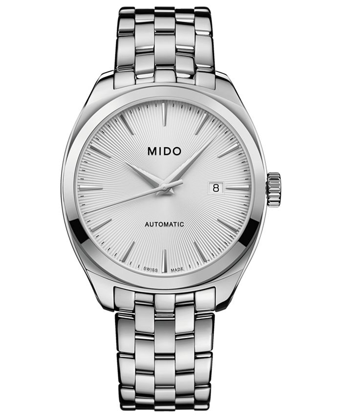 Mido - Men's Swiss Automatic Belluna Royal Stainless Steel Bracelet Watch 41mm