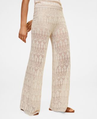 macys womens white linen pants