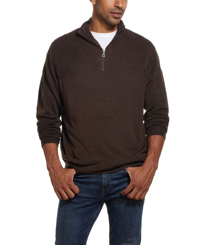 Weatherproof Vintage Men's Soft Touch 1/4 Zip Sweater - Macy's