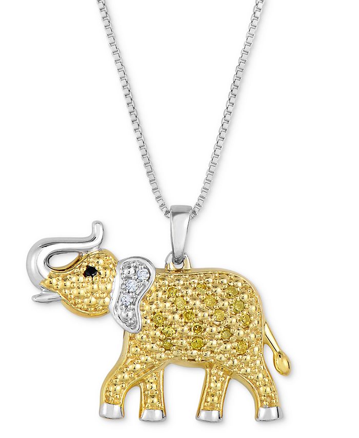 Macy s Multicolor Diamond Elephant 18