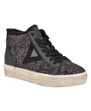 image of Guess Women-s Barbi Lace-up Sneakers Women-s Shoes