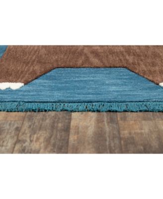 Atticus ATC-4 Navy 5' x 7' Area Rug