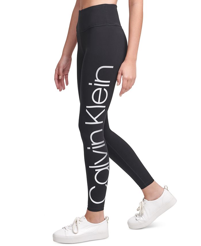 Calvin Klein Jumbo-Logo High-Waist Leggings - Macy's