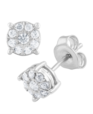 image of Diamond Stud (1/4 ct. t.w.) in 14k White, Yellow or Rose Gold