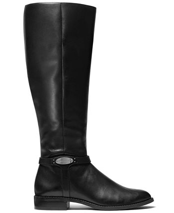 Michael Kors Finley Leather Riding Boots - Macy's