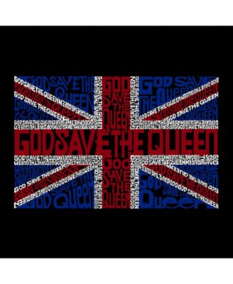 Men's Word Art Hooded Sweatshirt - God Save The Queen