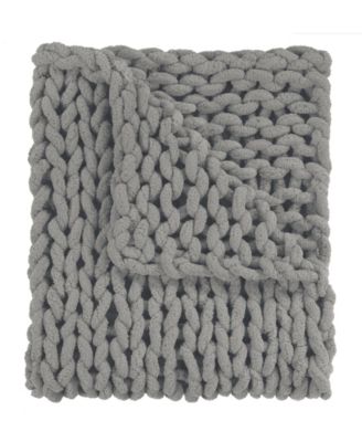 Chenille Knitted Throw, 40" x 50"