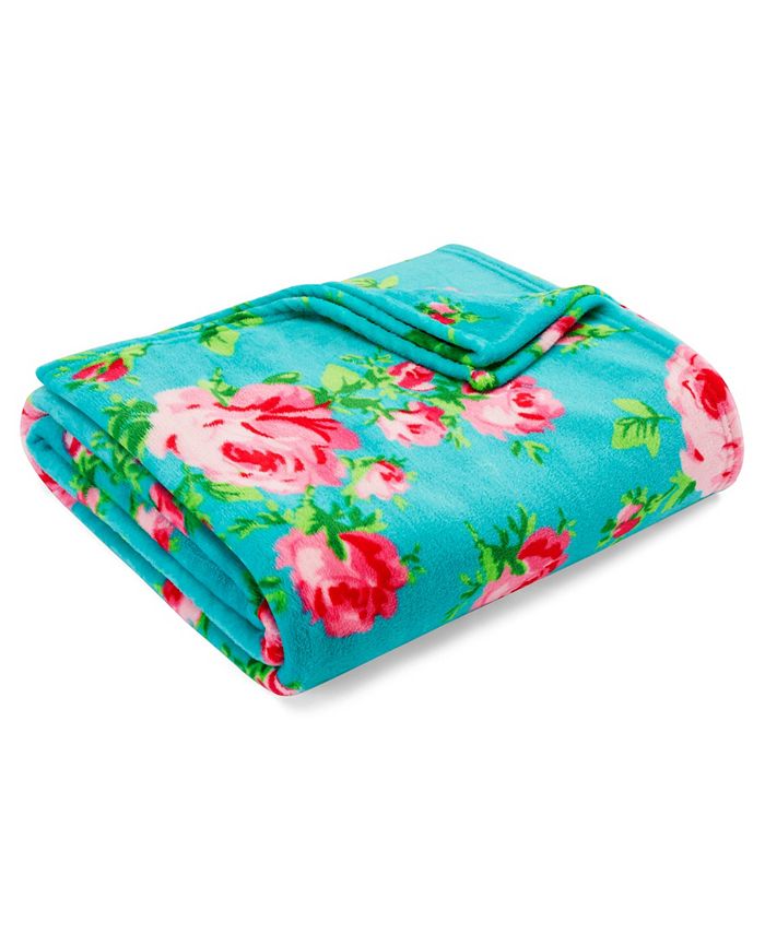 Betsey Johnson Bouquet Day Ultra Soft Plush Blanket, Twin - Macy's