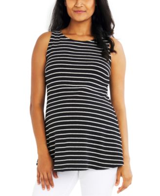 A Pea in the Pod - Maternity Striped Peplum Top