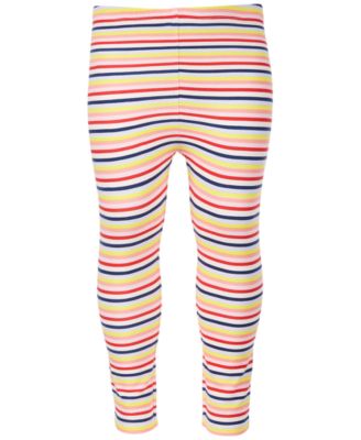 girls rainbow stripe leggings