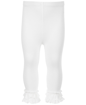 image of First Impressions Baby Girls Ruffle-Hem Leggings, Created for Macy-s