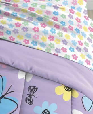 Kids Sweet Butterfly Comforter Set, Twin