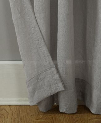 No. 918 Silvia Crushed Texture Semi-Sheer Rod Pocket Curtain Panel