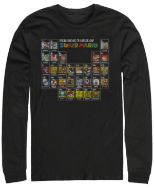 Fifth Sun Men's Nintendo Mushroom Table Long Sleeve Crew Tee