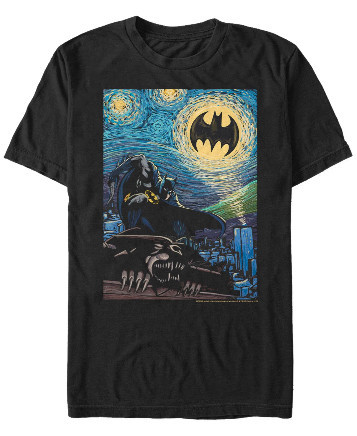 Мужская футболка Fifth Sun Batman Stary Short Sleeve, цвет: Чёрный — фото 1