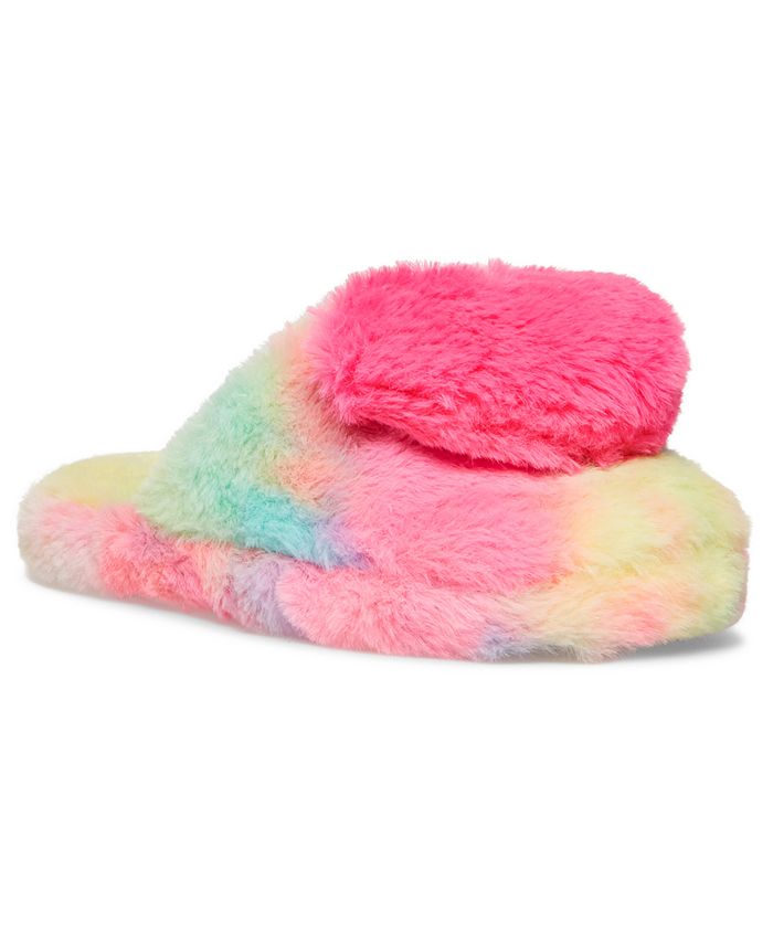 Steve madden fuzzy slippers hot sale macy's