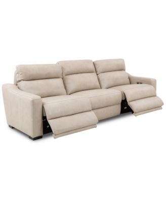 Gabrine 3-Pc. Leather Sofa with 2 Power Recliners, Created for Macy's