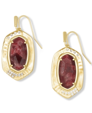 image of Kendra Scott Pave & Stone Drop Earrings