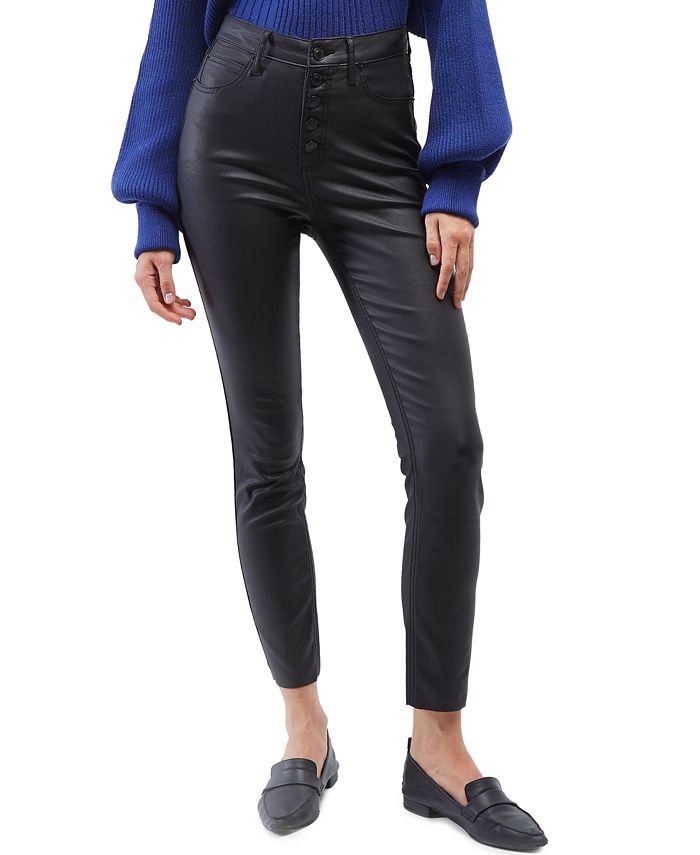 OAT Coated High-Rise Skinny Ankle Jeans - Macy's