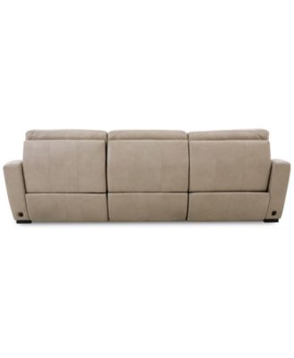 Gabrine 3-Pc. Leather Sofa with 3 Power Recliners, Created for Macy's