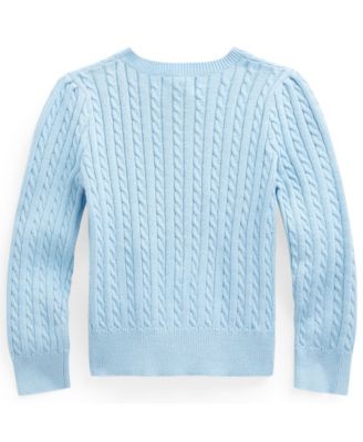 Polo Ralph Lauren Toddler Girl Cable-Knit Cotton Cardigan