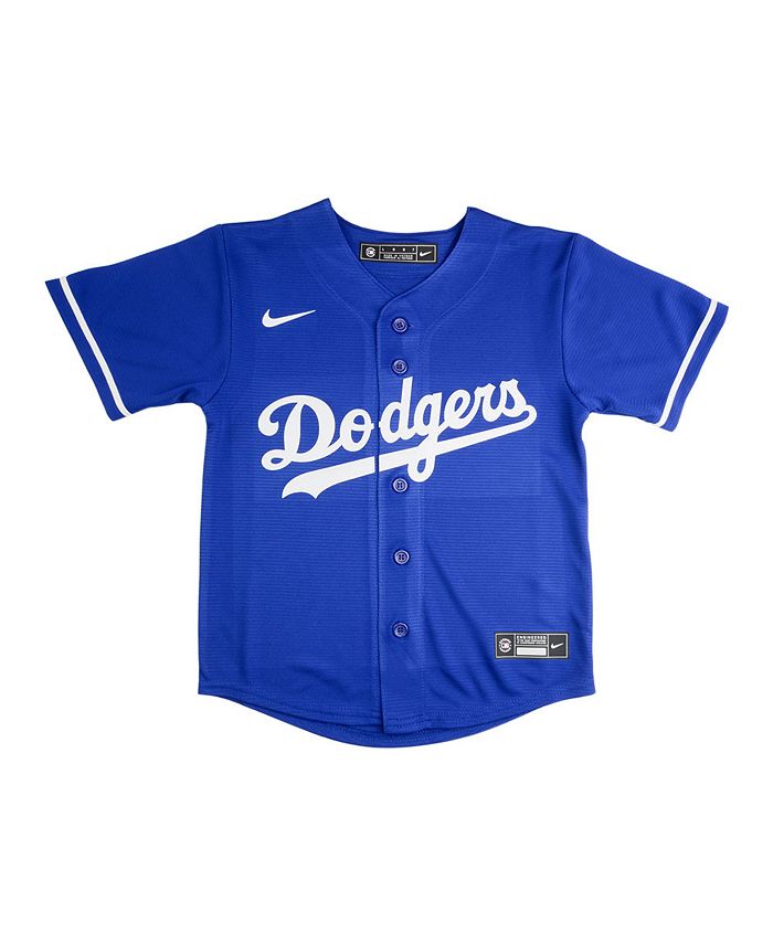 Nike Los Angeles Dodgers Kids Official Blank Jersey - Macy's