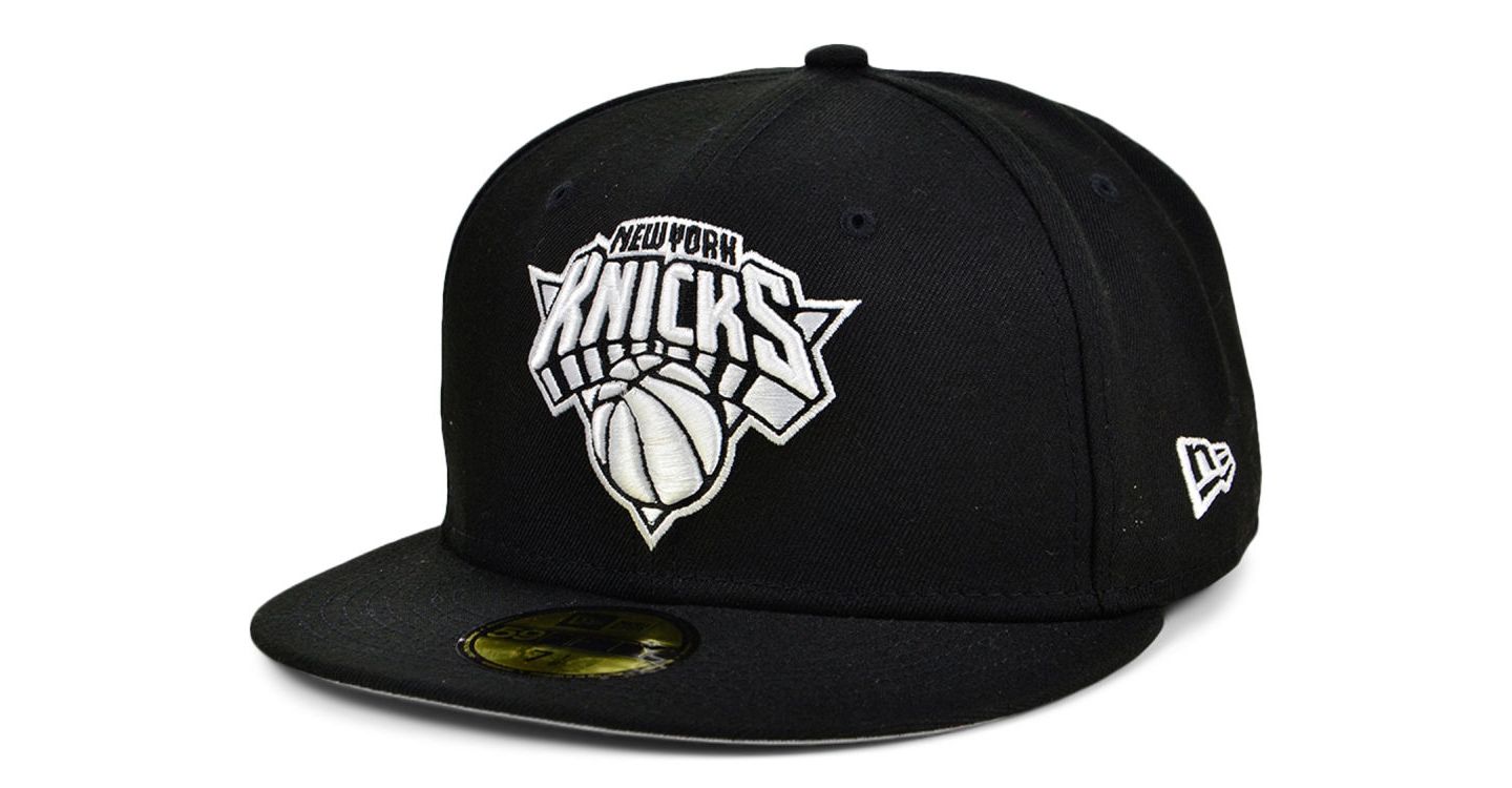 Мужская кепка New Era New York Knicks Black White 59FIFTY — фото 1