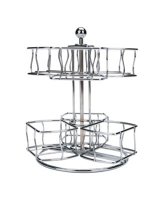 Mind Reader - Lazy Susan Tea Holder, Carousel Holds 60 Tea Bags