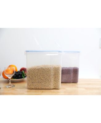 Vintiquewise Small Bpa-Free Plastic Food Cereal Containers with Airtight Spout Lid, Set of 2