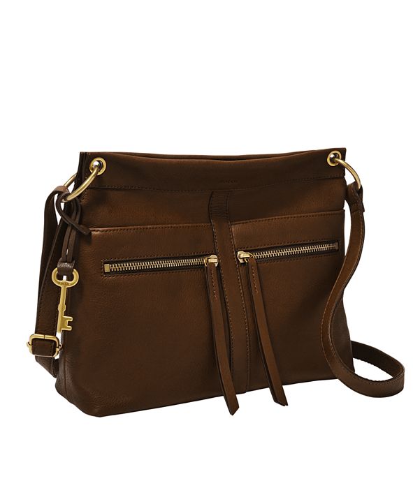 Fossil Women's Caitlyn Leather Crossbody & Reviews Women Macy's